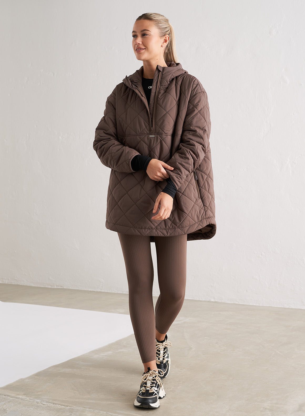 Macchiato Oversized Quilted Anorak AIMN NZ