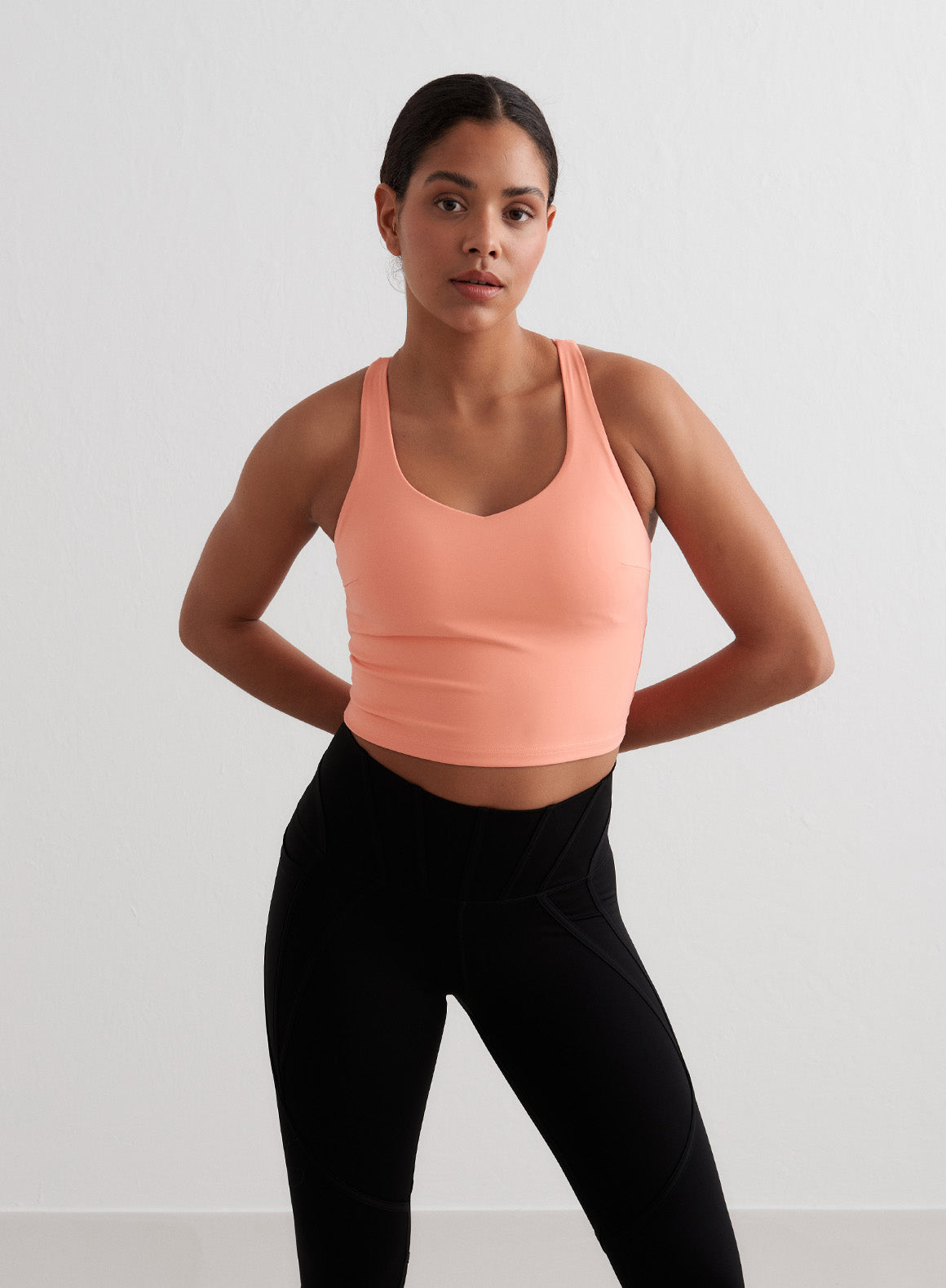 APRICOT SCULPTING STRAPPY BRALETTE – AIMN NZ