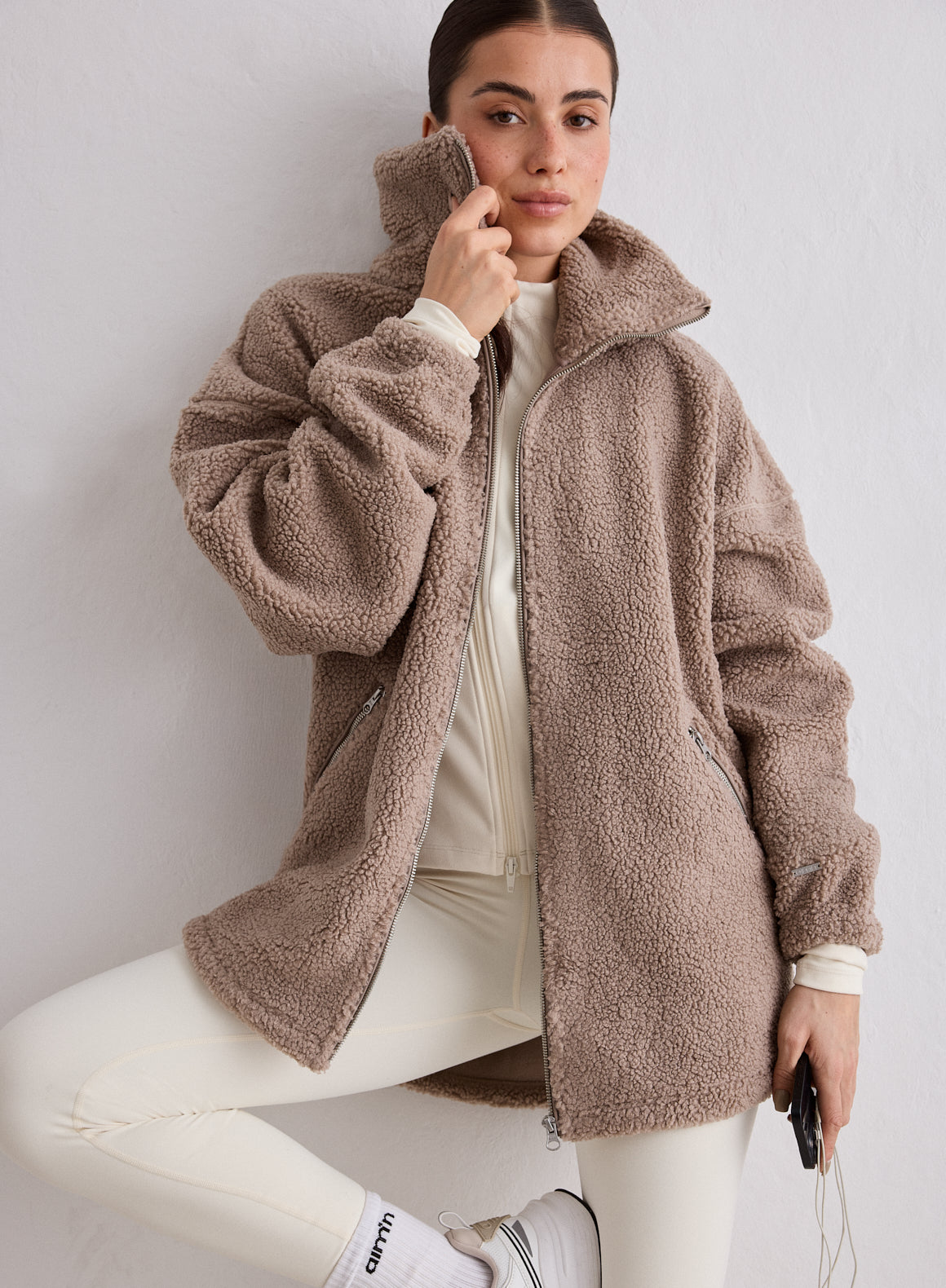 Dark Clay Pile Jacket – AIMN NZ