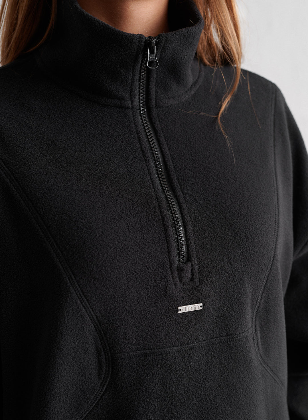 Black Fleece Half Zip – AIMN NZ