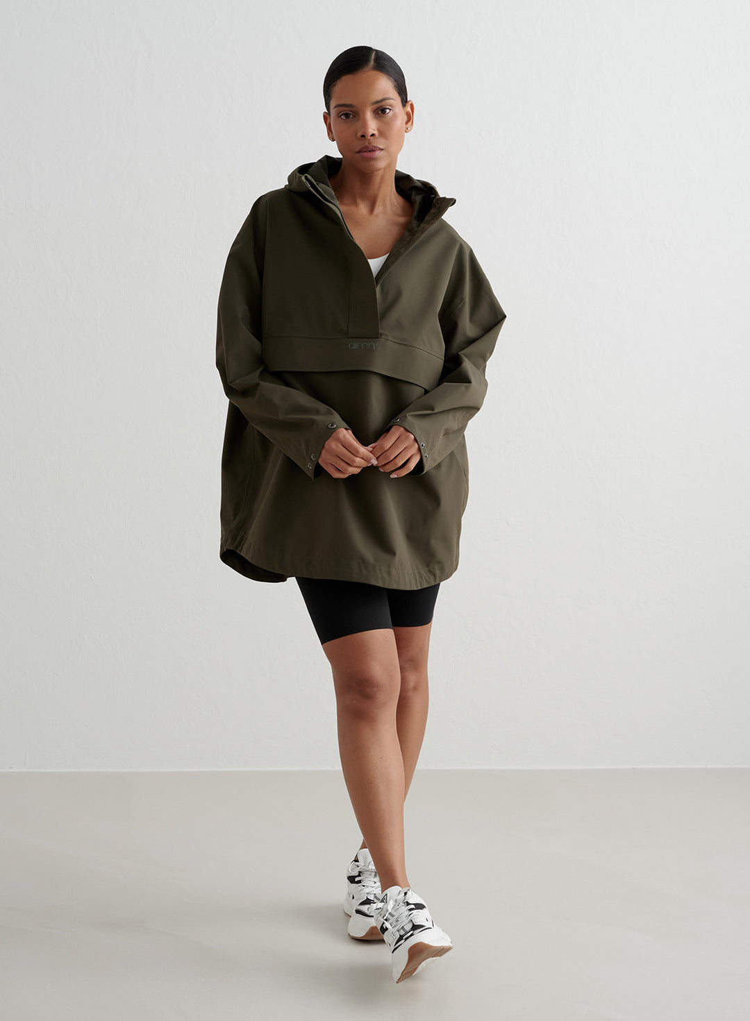 Khaki Waterproof Oversized Anorak – AIMN NZ