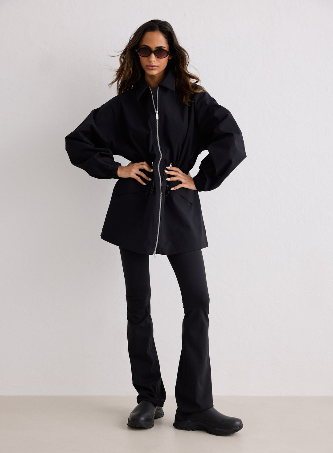 Black Waterproof Zip Jacket – AIMN NZ