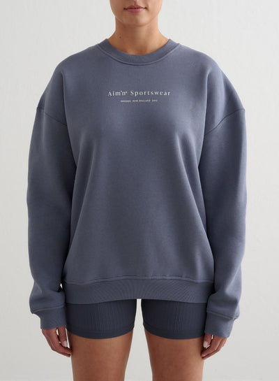 Storm Blue Serif Sweatshirt