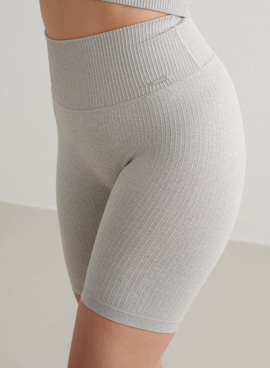 Seamless Short Legging Beige Pieces Seamless Mini Legging Shorts
