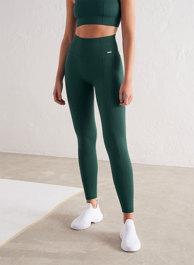 Girlfriend Collective Compressive High Rise 7/8th Crop Legging - Moss